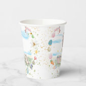 Oster Pappbecher mit Pferd und Osterhase Papieren Bekers (Links)