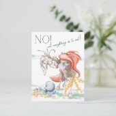 Oster Postkarte mit Pferd und Hase, lustige Tiere Feestdagenkaart (Staand voorkant)