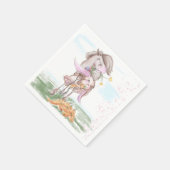 Oster Servietten mit Pferd und Osterhase Servet (Hoek)