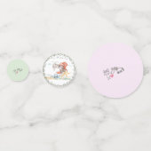 Oster-Tischkonfetti mit Pony und Osterhase Confetti (Achterkanten)