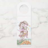 Osterbild mit Pferd und Osterhasen Flessenhanger (Achterkant)