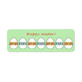 Ostereier mit einem Blumenmuster Etiket (Voorkant)