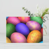 Ostereier (Pasen) Uitnodiging (Staand voorkant)