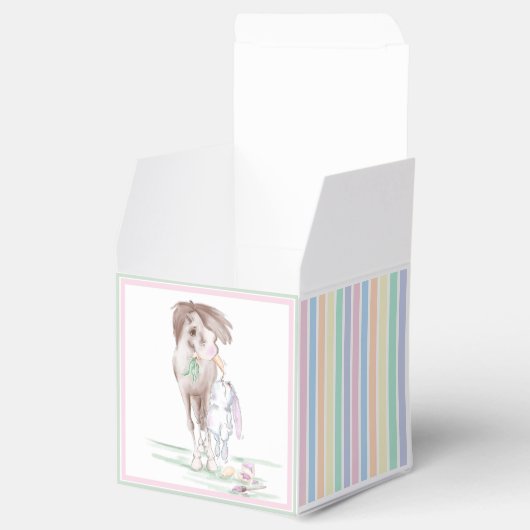 Ostergeschenk-Verpackung Pferd und Osterhase Bedankdoosjes (Geopend)