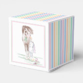 Ostergeschenk-Verpackung Pferd und Osterhase Bedankdoosjes (Achterkant)