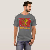 Östergötlands län waving flag with name t-shirt (Voorkant volledig)