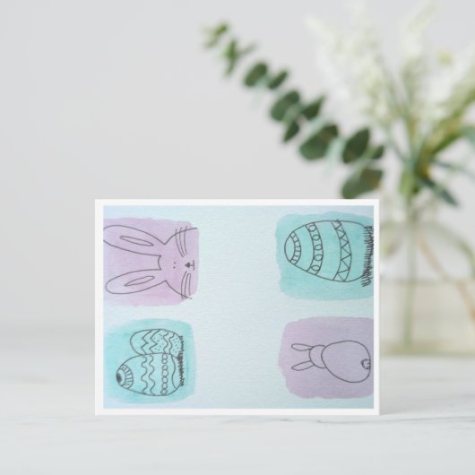 Ostergrüße  briefkaart (Staand voorkant)