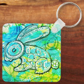 Osterhase im Doodle-Stil Sleutelhanger (Achterkant)
