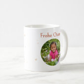 Osterhase und Huhn- Frohe Ostern- personalisierbar Koffiemok (Voorkant rechts)