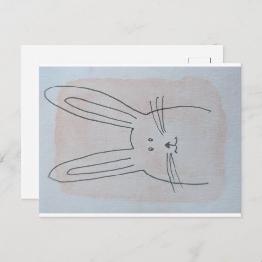 Osterhasen Feestdagenkaart (Voorkant / Achterkant)