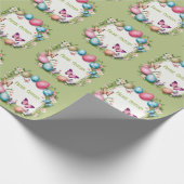 Osterkranz: Frohe Ostern - Cadeaupapier (Hoek)