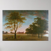 Osterley House en Park in Evening Poster (Voorkant)