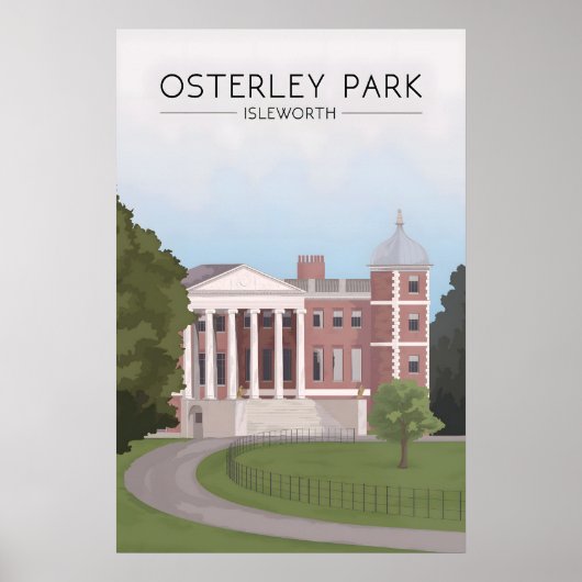 Osterley Park Londen Reisposter Poster (Voorkant)