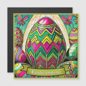 Ostermotiv farbiger Cartoon mit Ostereier 50085 (Voorkant / Achterkant)