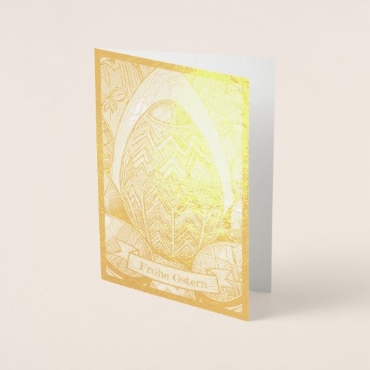 Ostermotiv farbiger Cartoon mit Ostereier 50085 Folie Kaarten (Voorkant)