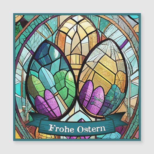 Ostermotiv farbiger Cartoon mit Ostereier 56019 (Voorkant)