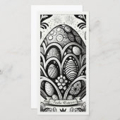 Ostermotiv monochrome Cartoon mit Ostereier 10756 (Voorkant / Achterkant)