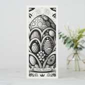 Ostermotiv monochrome Cartoon mit Ostereier 10756 (Staand voorkant)