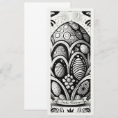 Ostermotiv monochrome Cartoon mit Ostereier 10756 (Voorkant / Achterkant)