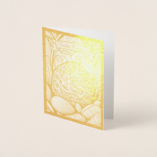 Ostermotiv monochrome Cartoon mit Ostereier 97330 Folie Kaarten (Voorkant)