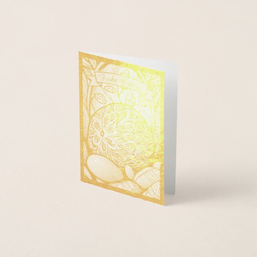 Ostermotiv monochrome Cartoon mit Ostereier 97330 Folie Kaarten (Voorkant)