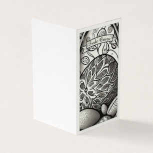 Ostermotiv monochrome Cartoon mit Ostereier 97330 Kaart