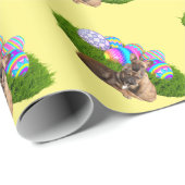 Ostern  französische Bulldogge Geschenkpapier Cadeaupapier (Rol Hoek)