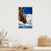 " Österreich: 1930er/heute Oö - Wintersport Reise Poster (Keuken)