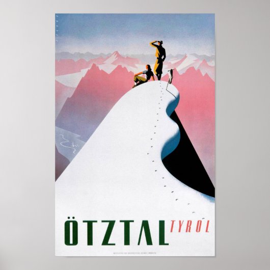 " Österreich: 1930er/heute Tirol - Winter Reise  Poster (Voorkant)