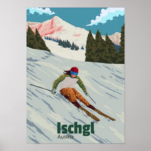 " Österreich: 2000er/heute Tirol - ISCHGL Reise Poster (Voorkant)