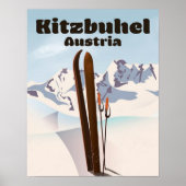 " Österreich: 2021/heute Kitzbuhel - Wintersport Poster (Voorkant)