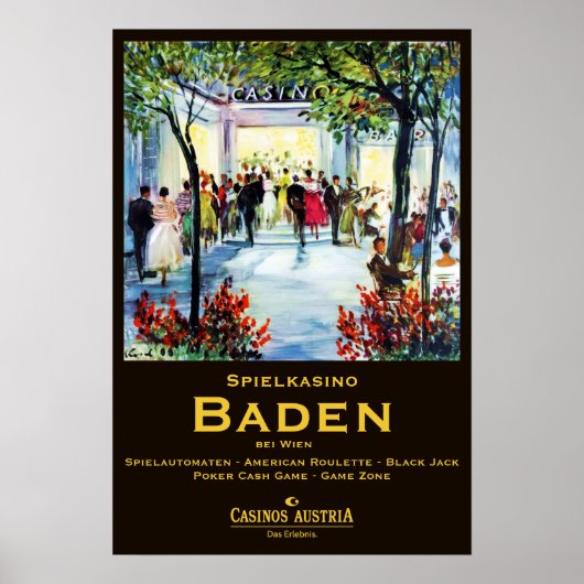 " Österreich: 2021/heute Wien - Casino Baden Poster (Voorkant)