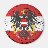 Österreich Austria Flagge - Geschenk Magneet (Voorkant)