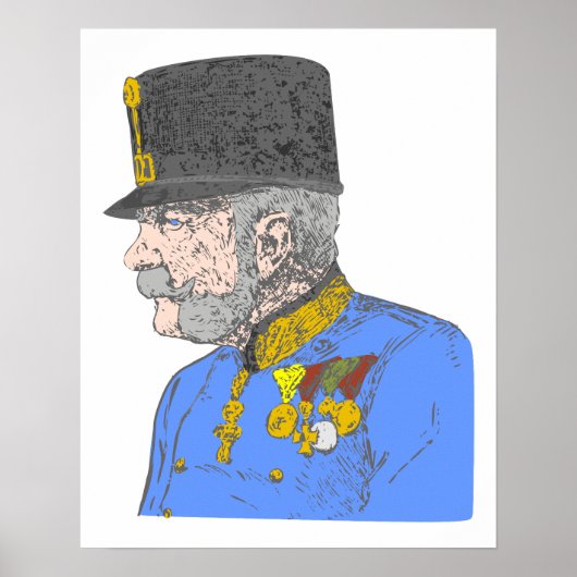 Österreich Kaiser Habsburg Franz Joseph Poster (Voorkant)