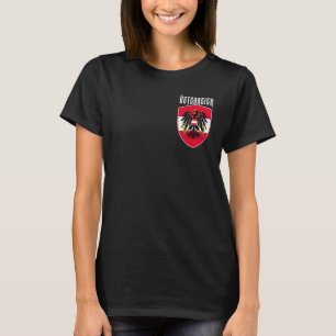 Österreich, Oostenrijk, Österreichische Flagge, Oo T-shirt
