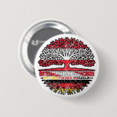 Österreich Österreichisch Deutsch Deutschland Baum Ronde Button 5,7 Cm (Voorkant /achterkant)