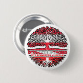 Österreich Österreichisch Schweizer Schweiz Baum Ronde Button 5,7 Cm (Voorkant /achterkant)