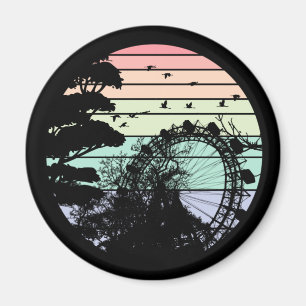 Österreich Wien Retro Prater Riesenrad Magneet