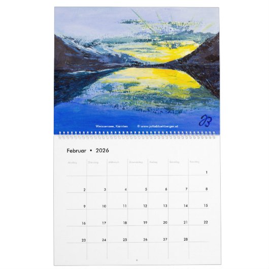 Österreichische Seen - Kalender (Duits) (Feb 2026)