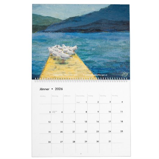 Österreichische Seen - Kalender (Duits) (Jan 2026)