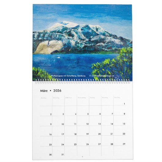 Österreichische Seen - Kalender (Duits) (Mar 2026)