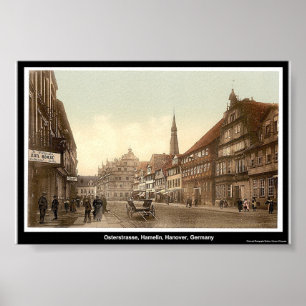 Osterstrasse, Hamelin, Hannover, Duitsland Poster