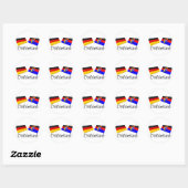 Ostfriesland, Duitsland Tegels Ronde Sticker (Vel)