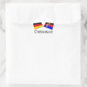 Ostfriesland, Duitsland Tegels Ronde Sticker (Tas)