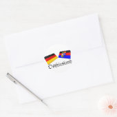 Ostfriesland, Duitsland Tegels Ronde Sticker (Envelop)
