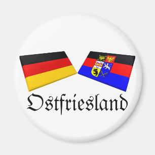 Ostfriesland, Duitsland Vlag Tiles Magneet