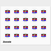 Ostfriesland Flag Gem Ronde Sticker (Vel)