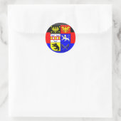 Ostfriesland Flag Gem Ronde Sticker (Tas)