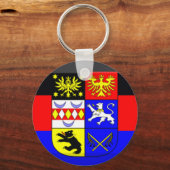 Ostfriesland Flag Gem Sleutelhanger (Voorkant)
