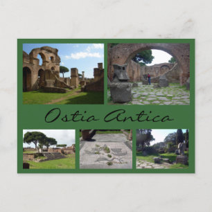 Ostia Antica Collage (Roman Ruins), Rome Briefkaart